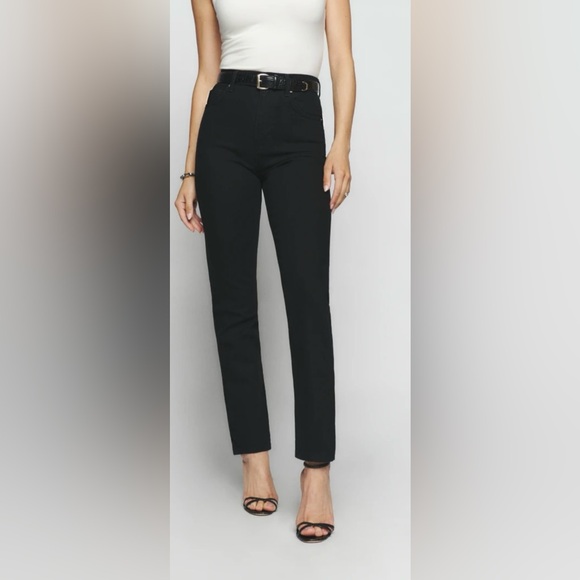 R.2 - Reformation Liza Ultra High Rise Straight Jeans - Picture 2 of 5